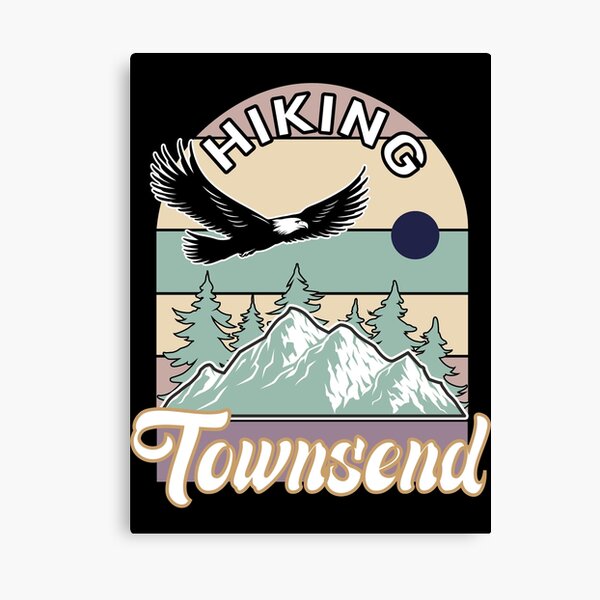 Colorful Retro Mount Townsend Hiking Best Gift For Friend & Family - Hiking Is My Passion Canvas Print