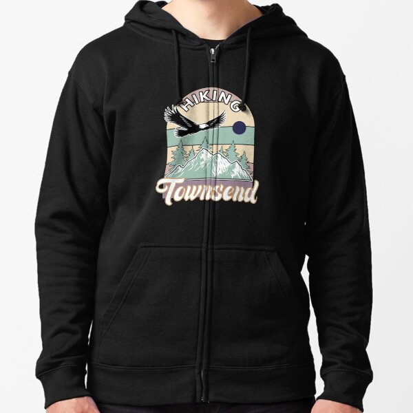 Colorful Retro Mount Townsend Hiking  Best Gift For  Friend & Family - Hiking Is My Passion  Zipped Hoodie