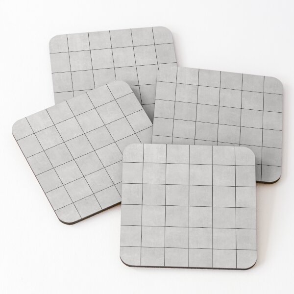 Item preview, Large Grid Pattern - Grey designed and sold by Zoltan Ratko.