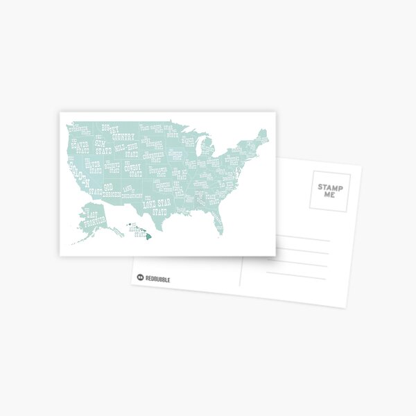 Item preview, USA state slogans designed and sold by surgedesigns.