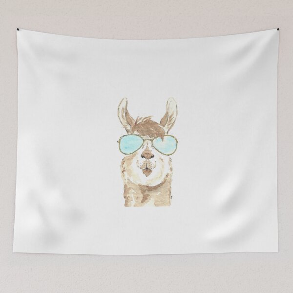 Item preview, Llama Aviator Watercolor designed and sold by christierenfro.