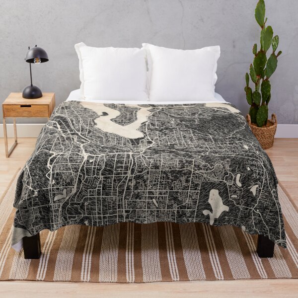 Item preview, Renton map Washington Ink lines designed and sold by InkMaps.