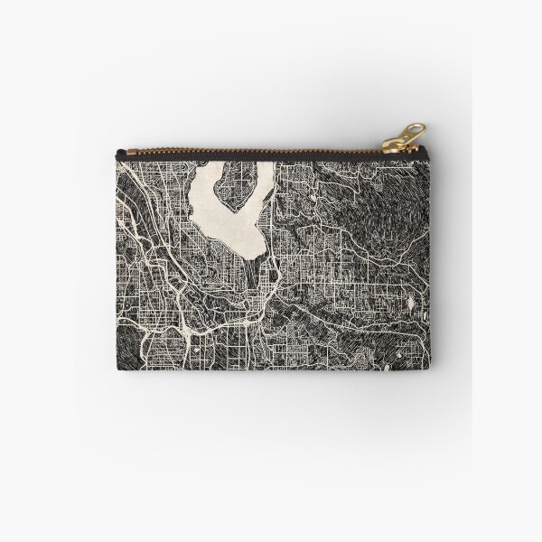 Item preview, Renton map Washington Ink lines 2 designed and sold by InkMaps.