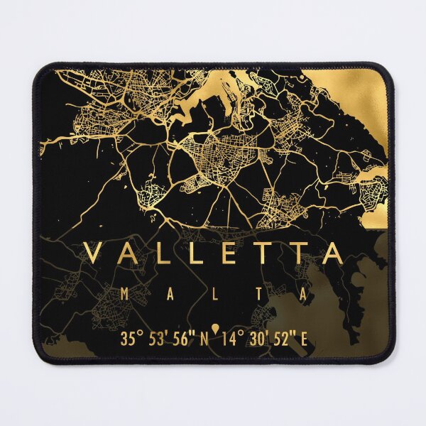 Item preview, VALLETTA MAP MALTA designed and sold by hatimelhag.