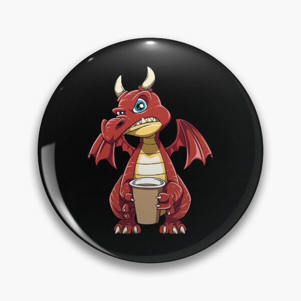 Item preview, Funny Angry Dragon Coffee Lover Hate Morning Fantasy Animal designed and sold by melomedia.