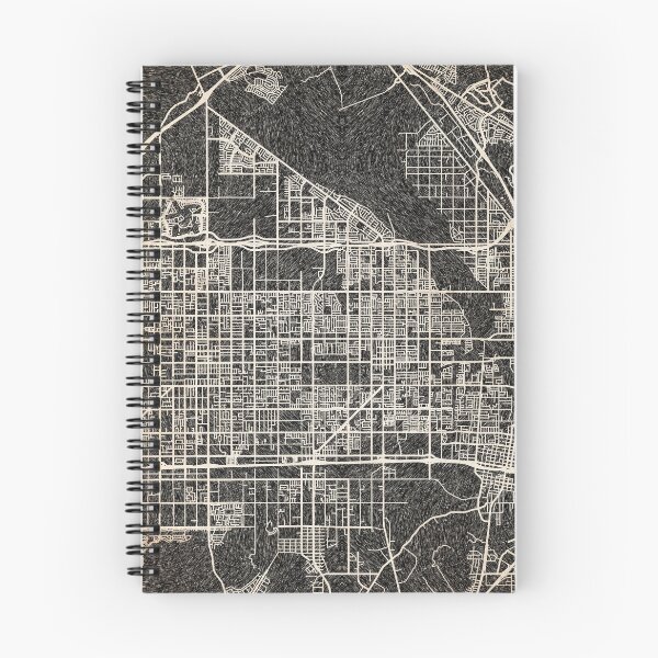 Item preview, Rialto map California Ink lines 2 designed and sold by InkMaps.