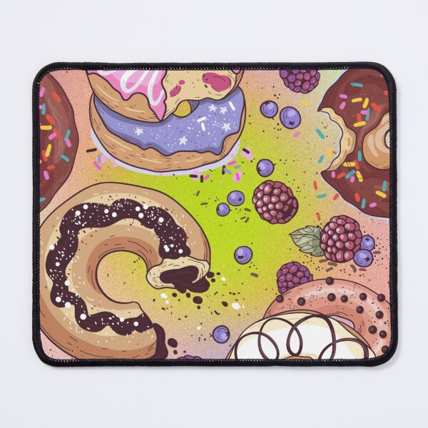 Item preview, Donut with bite illustration designed and sold by uvasri.