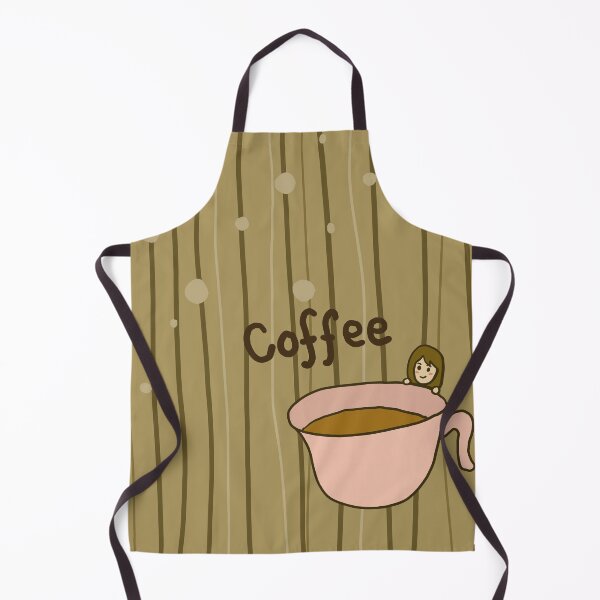 Item preview, A girl with big coffee cup designed and sold by JourneywithP.