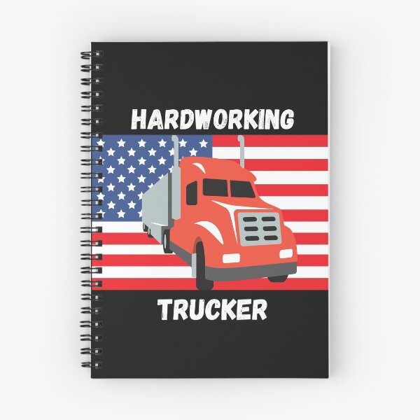 Item preview, Hardworking American Trucker designed and sold by Dreamingnewfie.