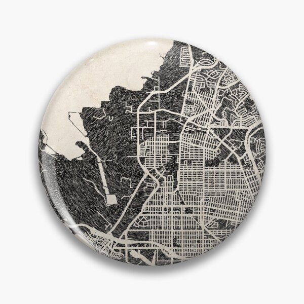 Item preview, Richmond map California Ink lines 2 designed and sold by InkMaps.