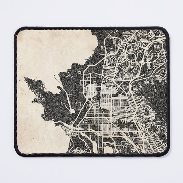 Item preview, Richmond map California Ink lines 2 designed and sold by InkMaps.
