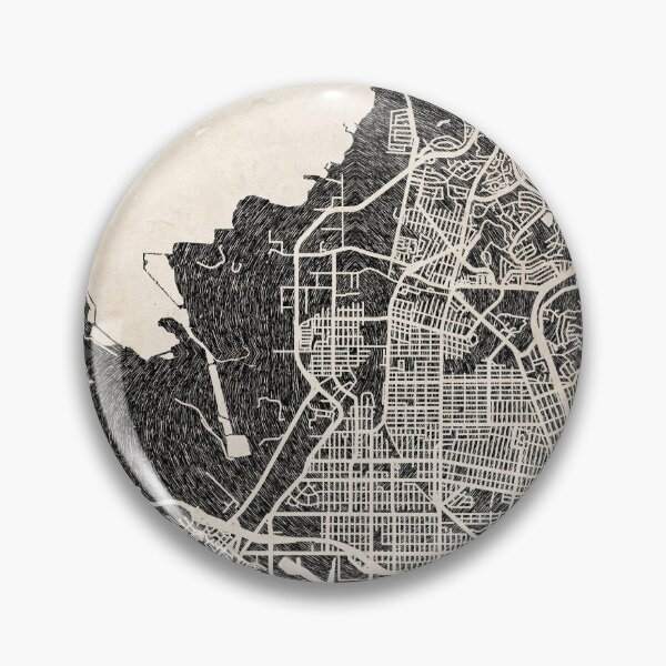 Item preview, Richmond map California Ink lines designed and sold by InkMaps.