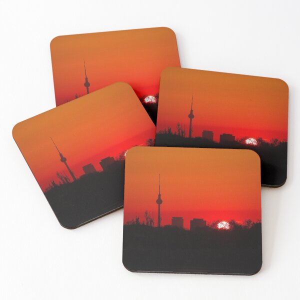 Item preview, Sunset in Berlin with the television tower designed and sold by GEARimages.