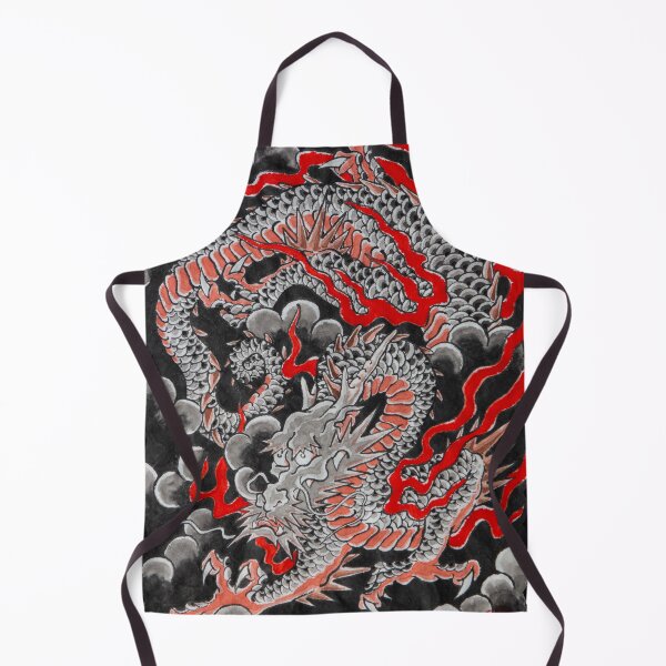 Item preview, Black Dragon with Fire and Clouds designed and sold by CaroliDilli.