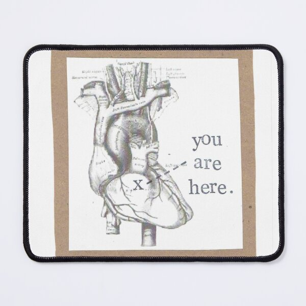 Item preview, You Are Here Anatomical Heart designed and sold by BlueSpecsStudio.