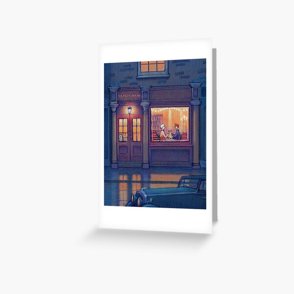 Aperçu de l'œuvre Soirée librairie créée et vendue par illustore.