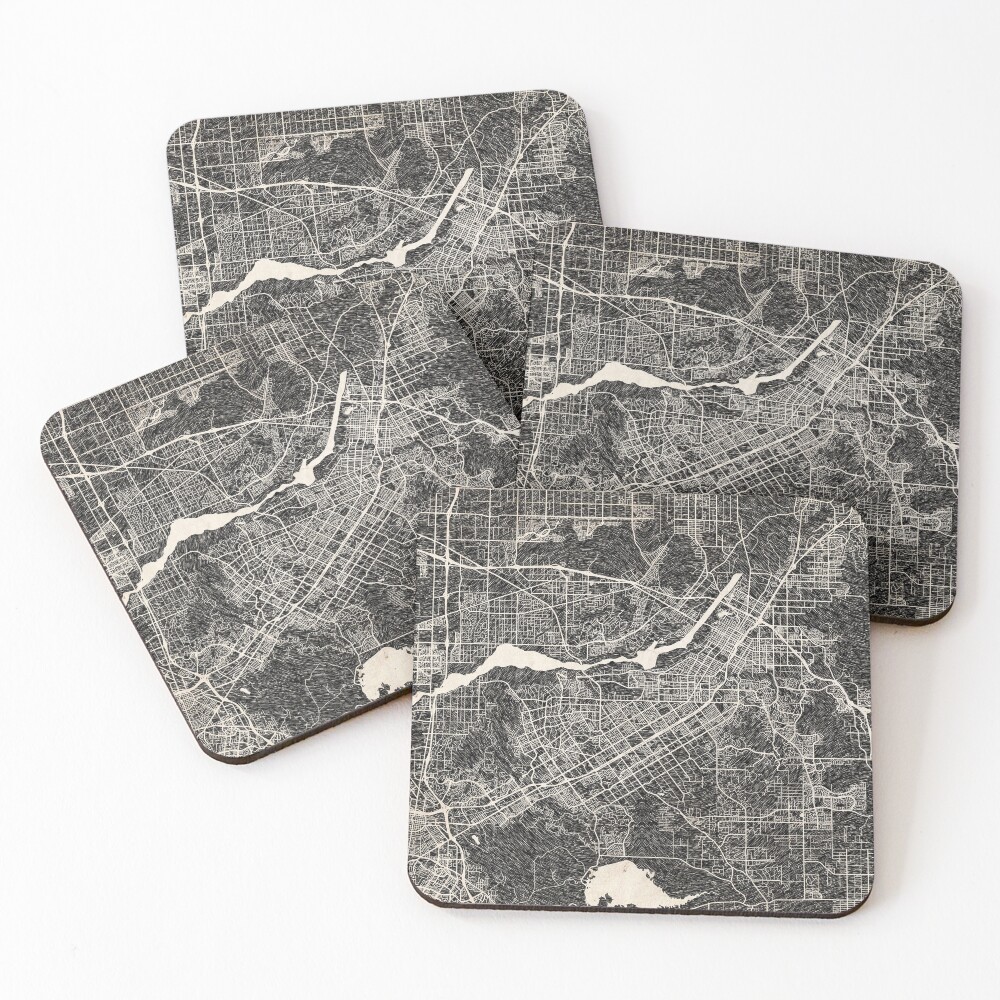 Item preview, Coasters (Set of 4) designed and sold by InkMaps.