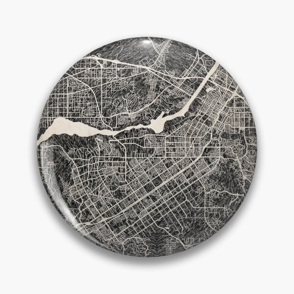 Artikelvorschau, Riverside map California Ink lines 2 entworfen und verkauft von InkMaps.