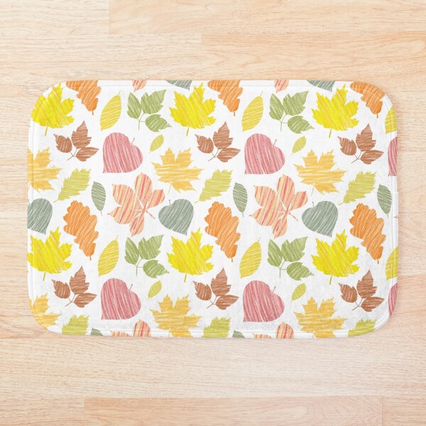 Item preview, Multicolored autumn leaves on a white background, pencil, applique, texture. designed and sold by UVI-CA.