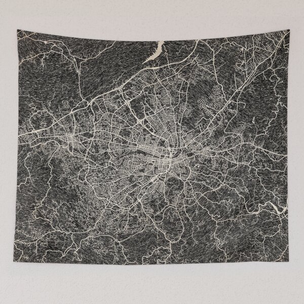 Item preview, Roanoke map Virginia Ink lines designed and sold by InkMaps.