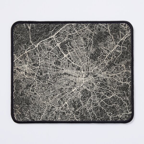 Item preview, Roanoke map Virginia Ink lines 2 designed and sold by InkMaps.