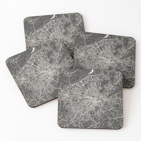 Item preview, Roanoke map Virginia Ink lines 2 designed and sold by InkMaps.