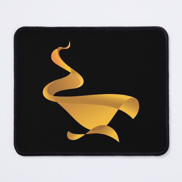 Item preview, Golden Magic Lamp in Free Flowing Fabric Style in Rich Gold Color designed and sold by Wiggly Lines.
