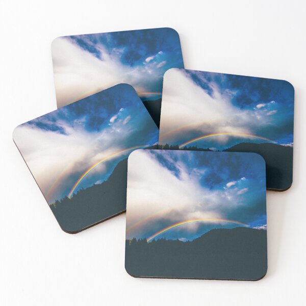 Item preview, Double Rainbow in the Blue Sky designed and sold by JoyforU.