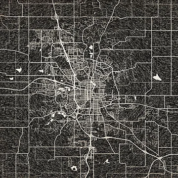 Vorschaubild zum Design Rochester map Minnesota Ink lines von InkMaps