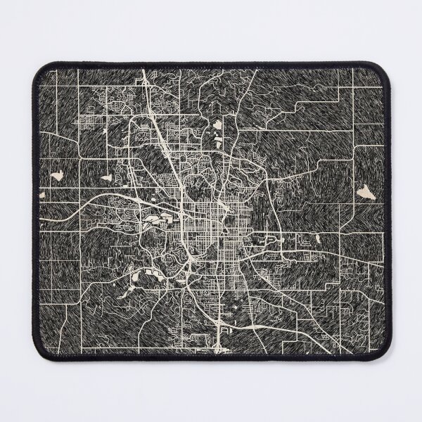 Item preview, Rochester map Minnesota Ink lines 2 designed and sold by InkMaps.