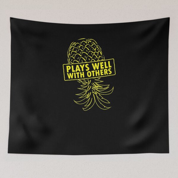 Item preview,  Retro Plays Well Others Upside Down Pineapple Swinger designed and sold by luisweber.