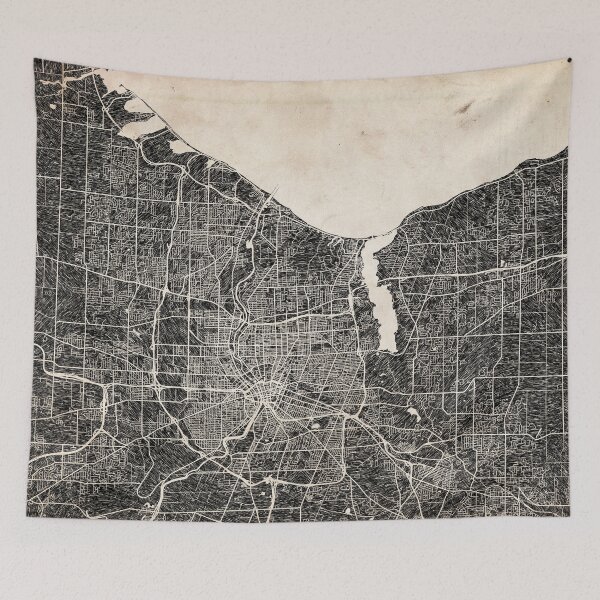 Item preview, Rochester map New York Ink lines designed and sold by InkMaps.