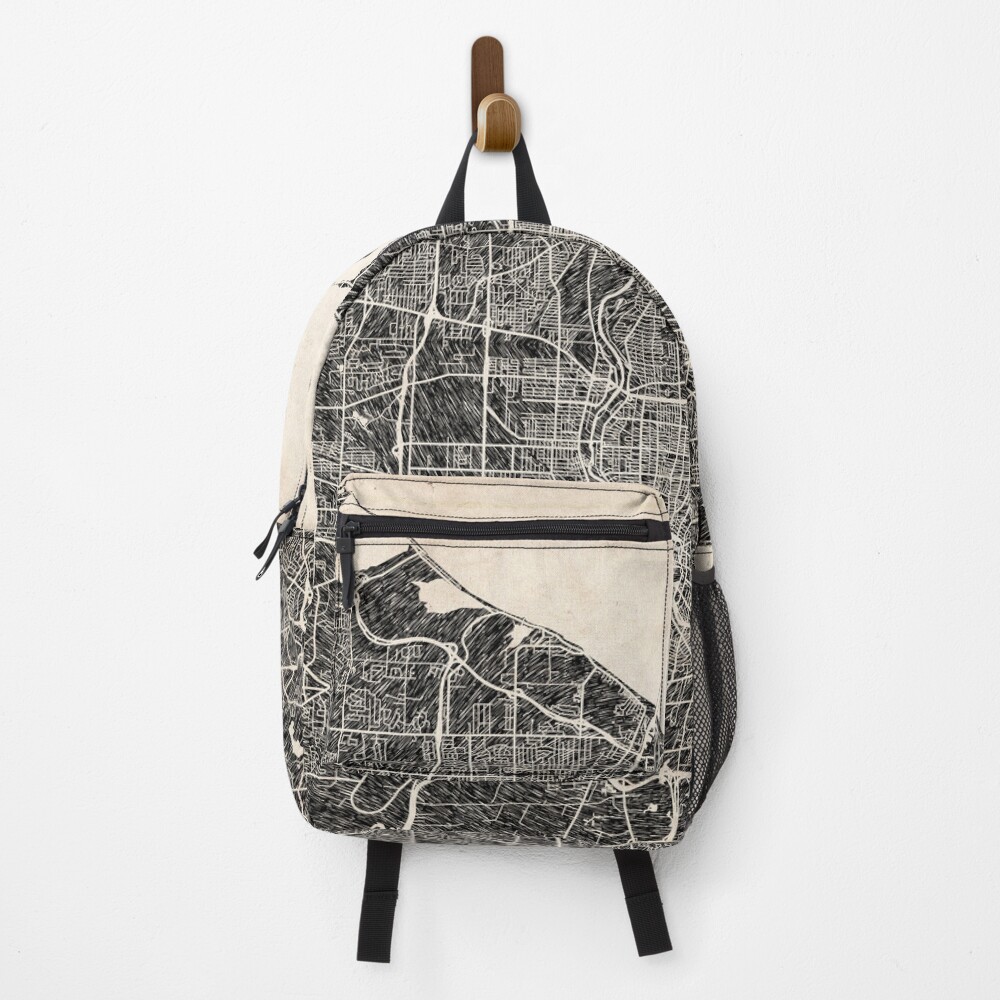 Vista previa del artículo con la obra «Mochila», diseñado y vendido por InkMaps.