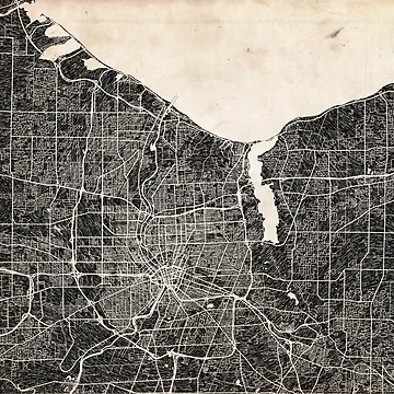 Vorschaubild zum Design Rochester map New York Ink lines von InkMaps