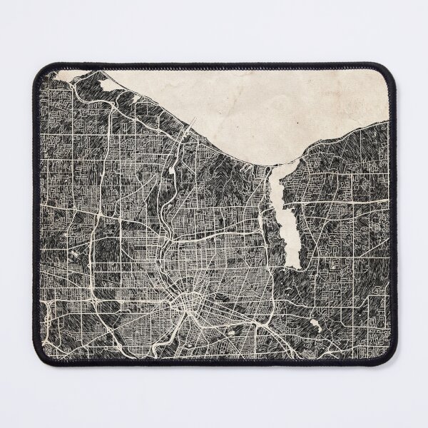 Artikelvorschau, Rochester map New York Ink lines 2 entworfen und verkauft von InkMaps.