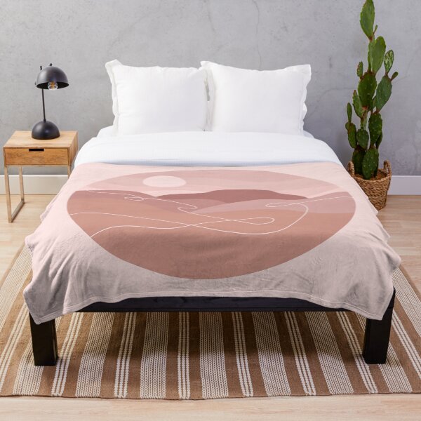 Item preview, Abstract Geometric Minimalist Mountain Blush designed and sold by WindnWillowsCo.