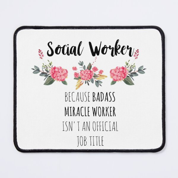 Item preview, Funny Social Worker Gift - Social Worker Because Miracle Worker Isn't An Official Job Title - Cute Gift For Coworker - Birthday Gift For Social Worker - Labor Day Gift For Social Worker designed and sold by SuchGiftsCo.