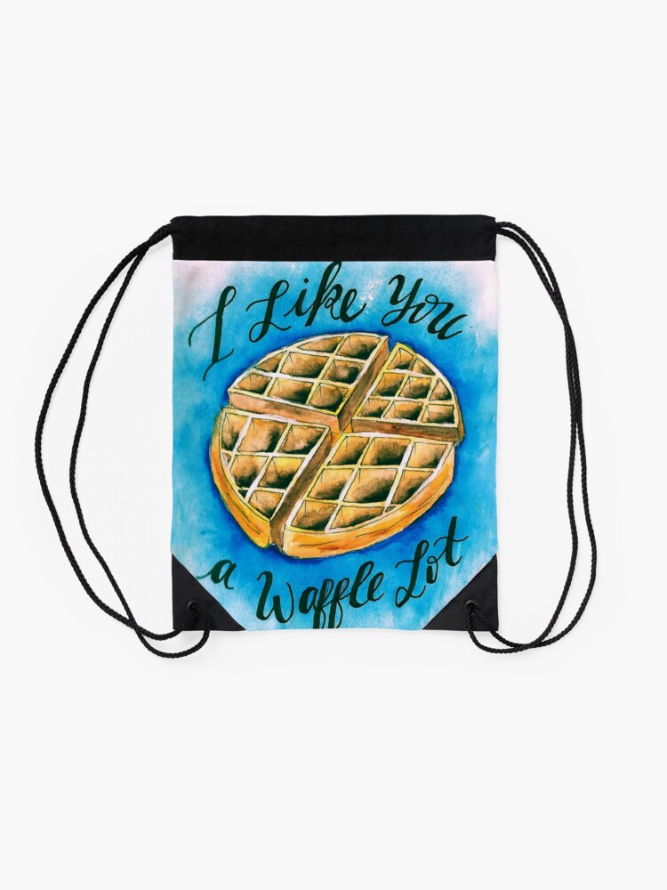 Alternate view of Waffle Drawstring Bag
