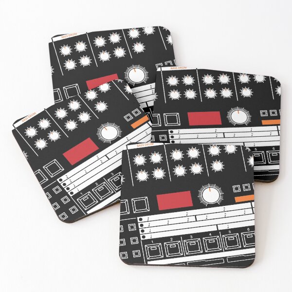 Item preview, 909 Drum Machine (White and Orange) designed and sold by AtomicMalibu.
