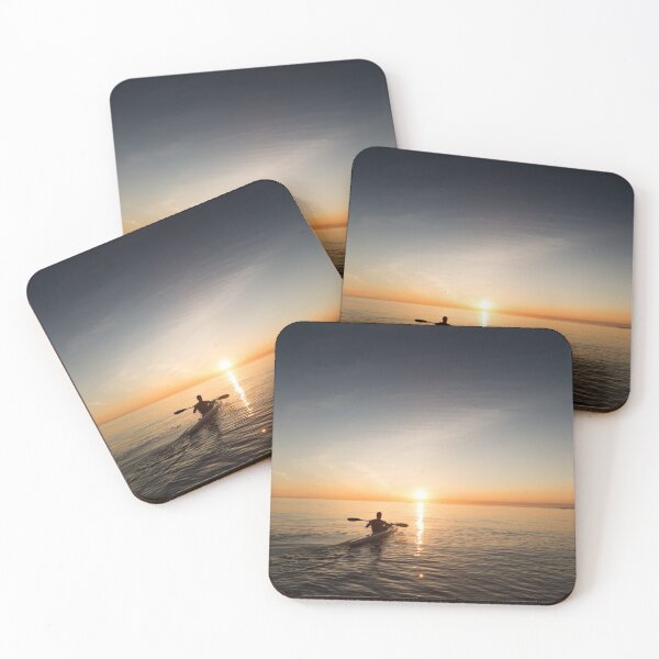 Item preview, Man Paddling in Kayak During Sunset designed and sold by JoyforU.