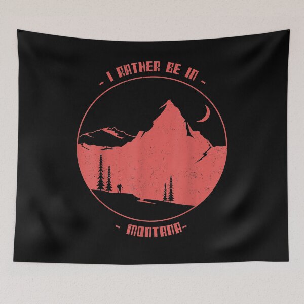 Item preview,  Rather Montana Hiking Hiker Camping designed and sold by luisweber.