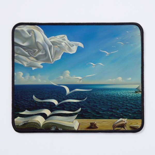 Item preview, BOOK TO BIRDS: Vintage Fantasy Surreal Print  designed and sold by posterbobs.