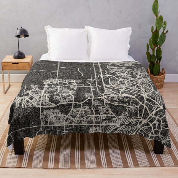 Item preview, Roseville map California Ink lines designed and sold by InkMaps.