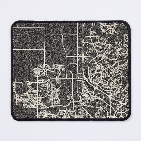 Item preview, Roseville map California Ink lines 2 designed and sold by InkMaps.