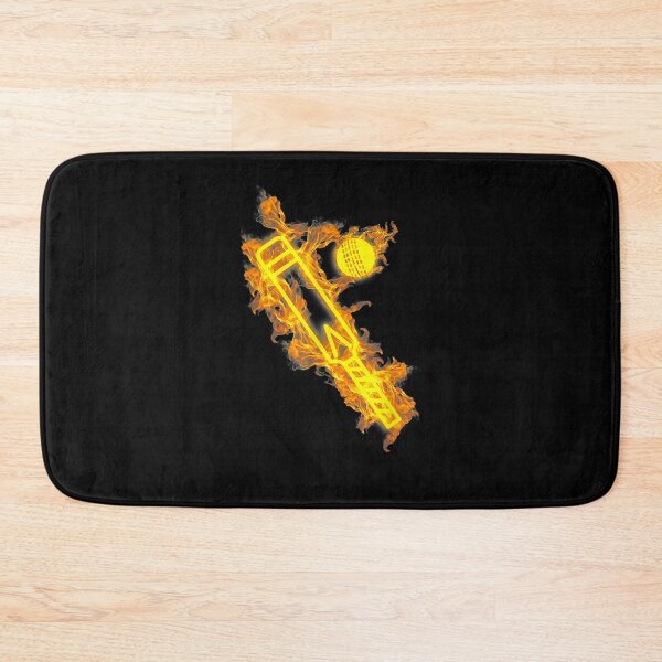 Item preview,  Cricket Fire Ball Flaming Batsman Player designed and sold by luisweber.