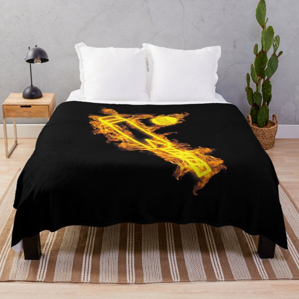 Item preview, Cricket Fire Ball Flaming Batsman Player designed and sold by luisweber.