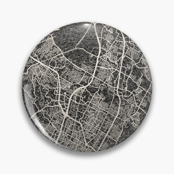 Item preview, Round Rock map Texas Ink lines designed and sold by InkMaps.