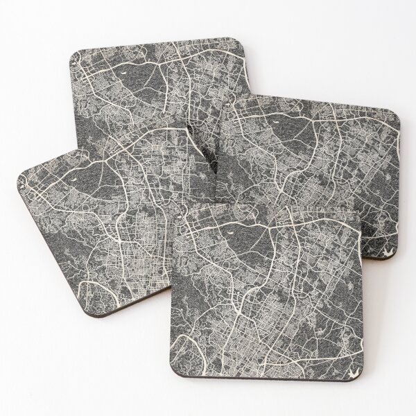 Artikelvorschau, Round Rock map Texas Ink lines entworfen und verkauft von InkMaps.