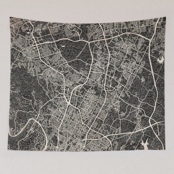 Item preview, Round Rock map Texas Ink lines designed and sold by InkMaps.