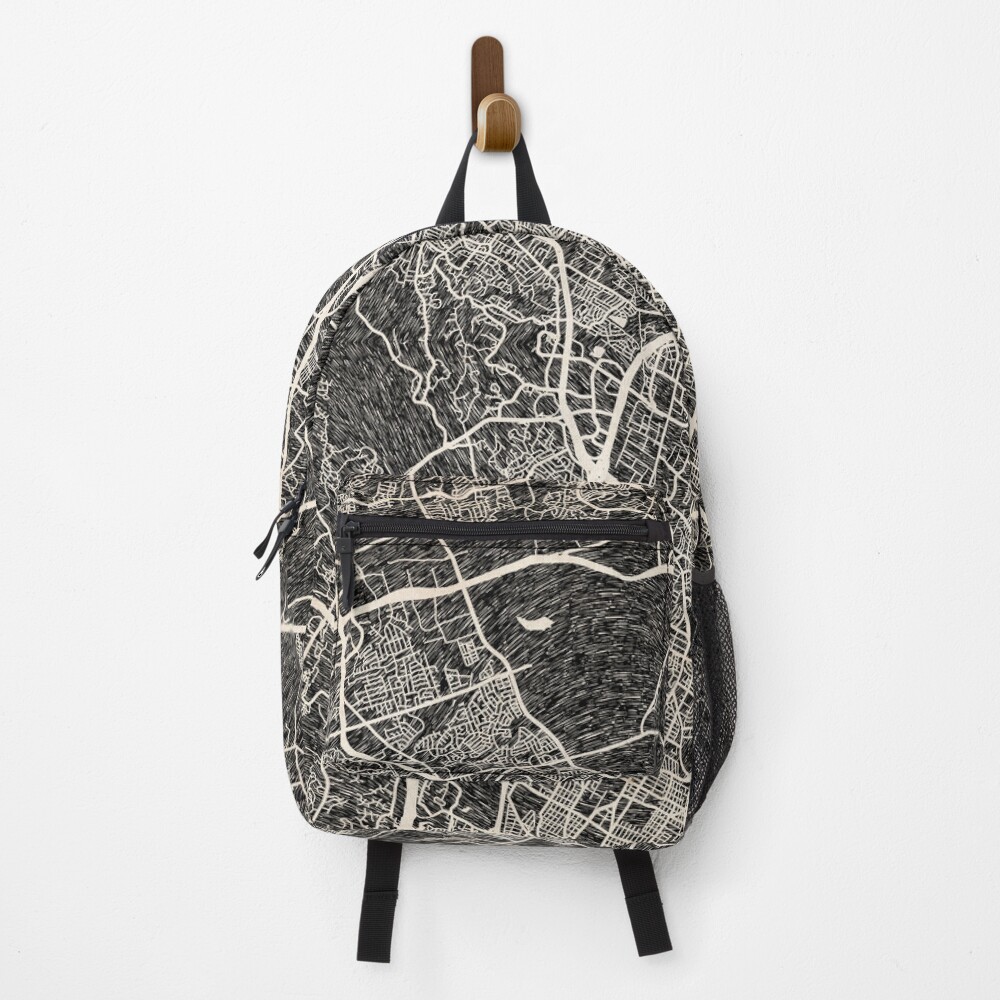 Vista previa del artículo con la obra «Mochila», diseñado y vendido por InkMaps.